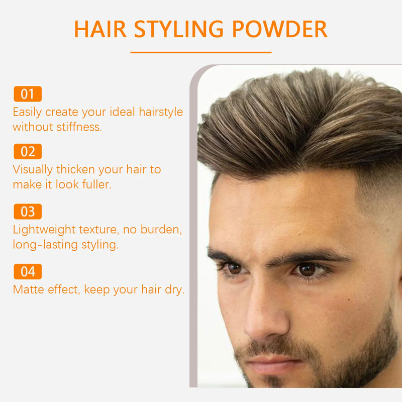 Unisex Hair Styling Powder Increase Volume Strengthen Fluffy Improve Hairline Prevent Bald Oil Absorbing Hair Mattifying Powders