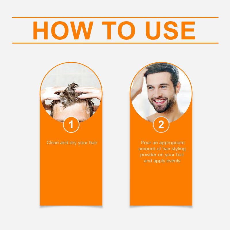 Unisex Hair Styling Powder Increase Volume Strengthen Fluffy Improve Hairline Prevent Bald Oil Absorbing Hair Mattifying Powders