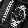 Fashion Men Watch Luxury Calendar Quartz Wrist Watch Business Watches Man Clock Male Bracelet Wristwatch