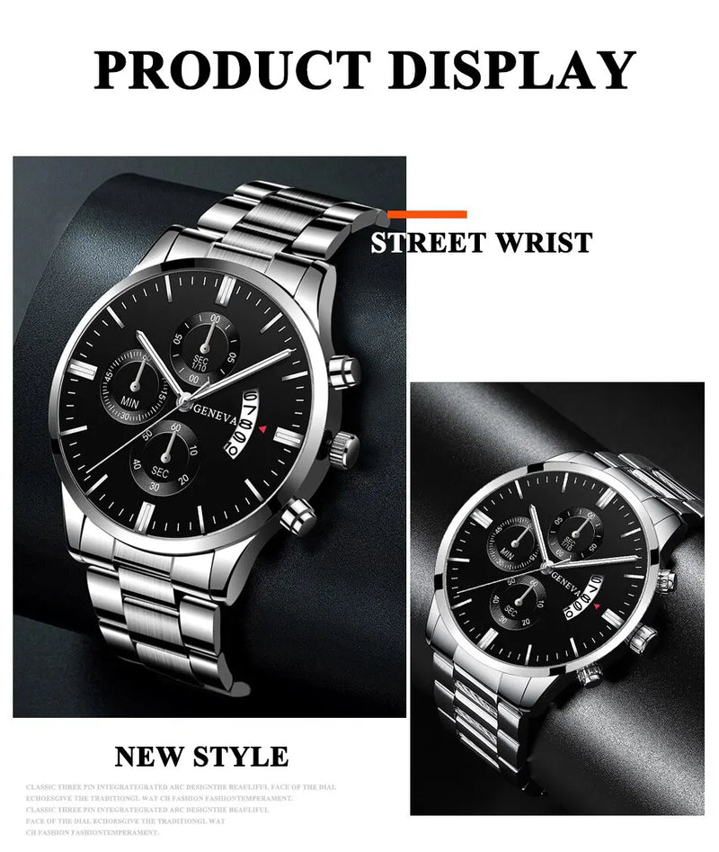 Fashion Men Watch Luxury Calendar Quartz Wrist Watch Business Watches Man Clock Male Bracelet Wristwatch