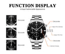 Fashion Men Watch Luxury Calendar Quartz Wrist Watch Business Watches Man Clock Male Bracelet Wristwatch